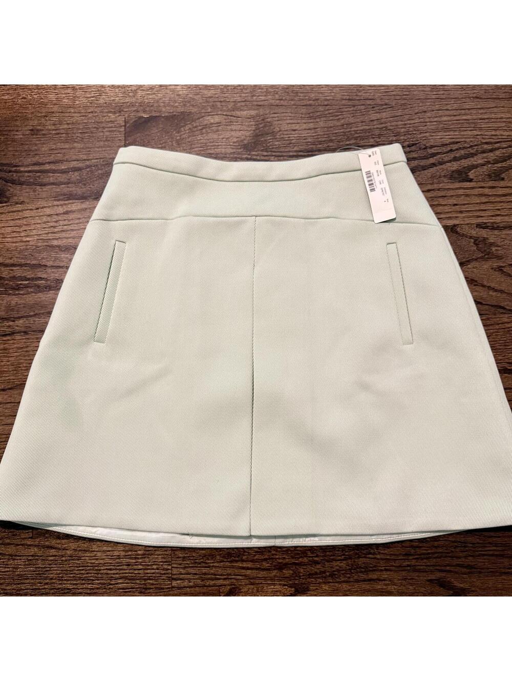 NWT J.Crew Women's Mint Green A-Line Lined Skirt Size 4